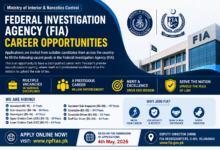 Federal Investigation Agency (FIA) Career Opportunities