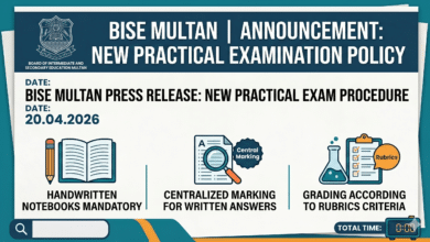 BISE Multan Practical Exam Reforms