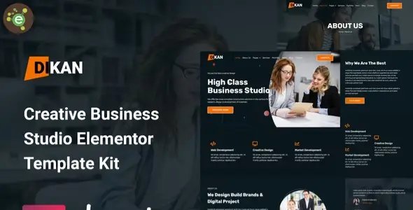 Dikan – Creative Business Studio Elementor Template Kit